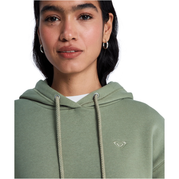 2026 Roxy Womens Surf Stoked Hoodie Brushed Hoodie ERJFT05046 - Oil Green